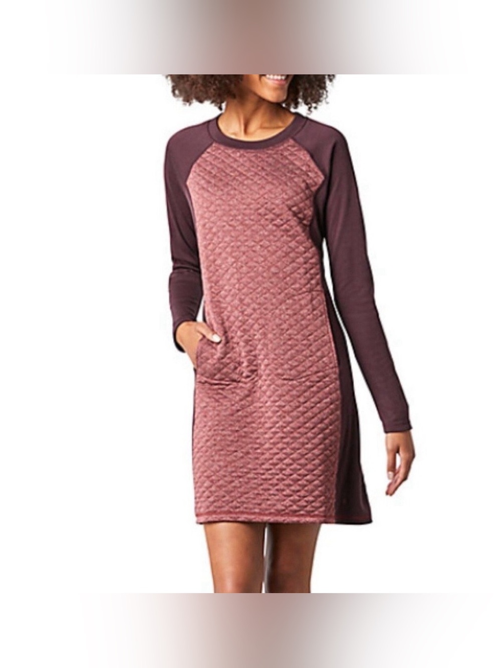 Smartwool Diamond Peak Wool-Blend Quilted Dress Eggplant